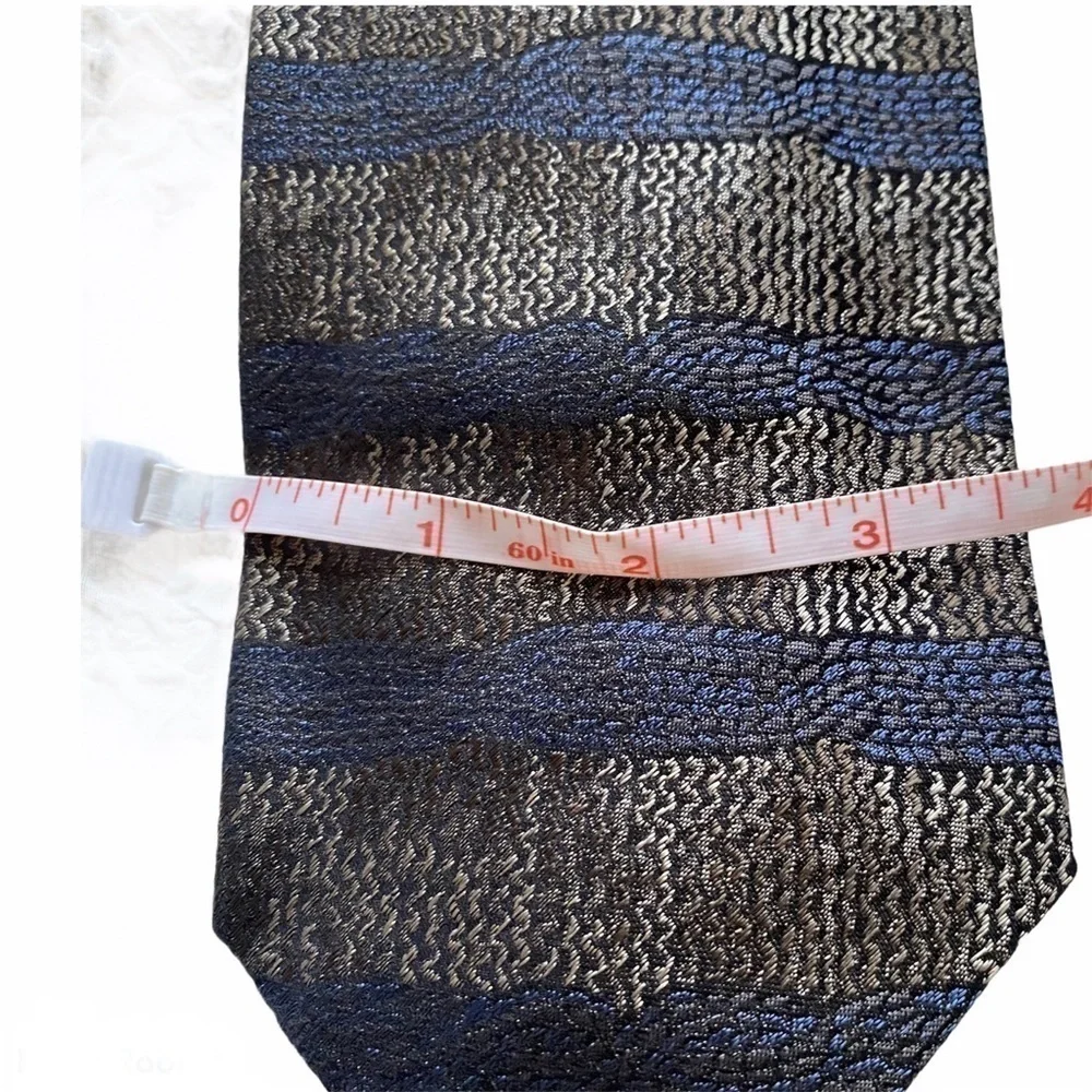 Pal Zileri tie Silk Made in Italy Brown Blue